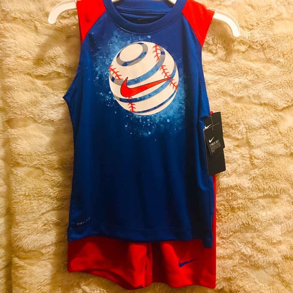 NWT Nike muscle shirt and short set